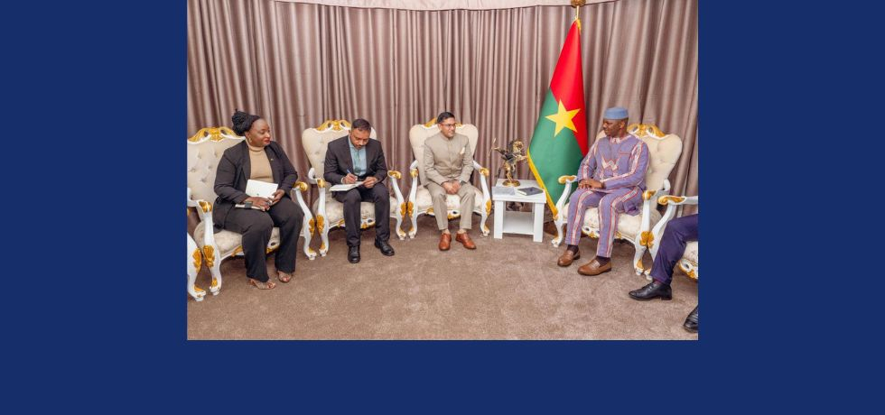 Ambassador Om Prakash Meena called on H.E. Mr. Ousmane Bougouma, the President of Transitional Legislative Assembly of Burkina Faso on September 10, 2025